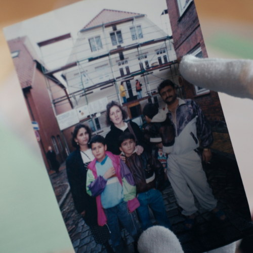 Eine Fotografie einer Familie